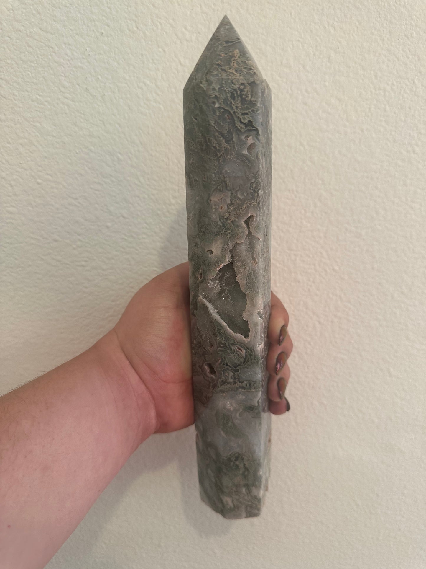 XL Moss Agate Tower