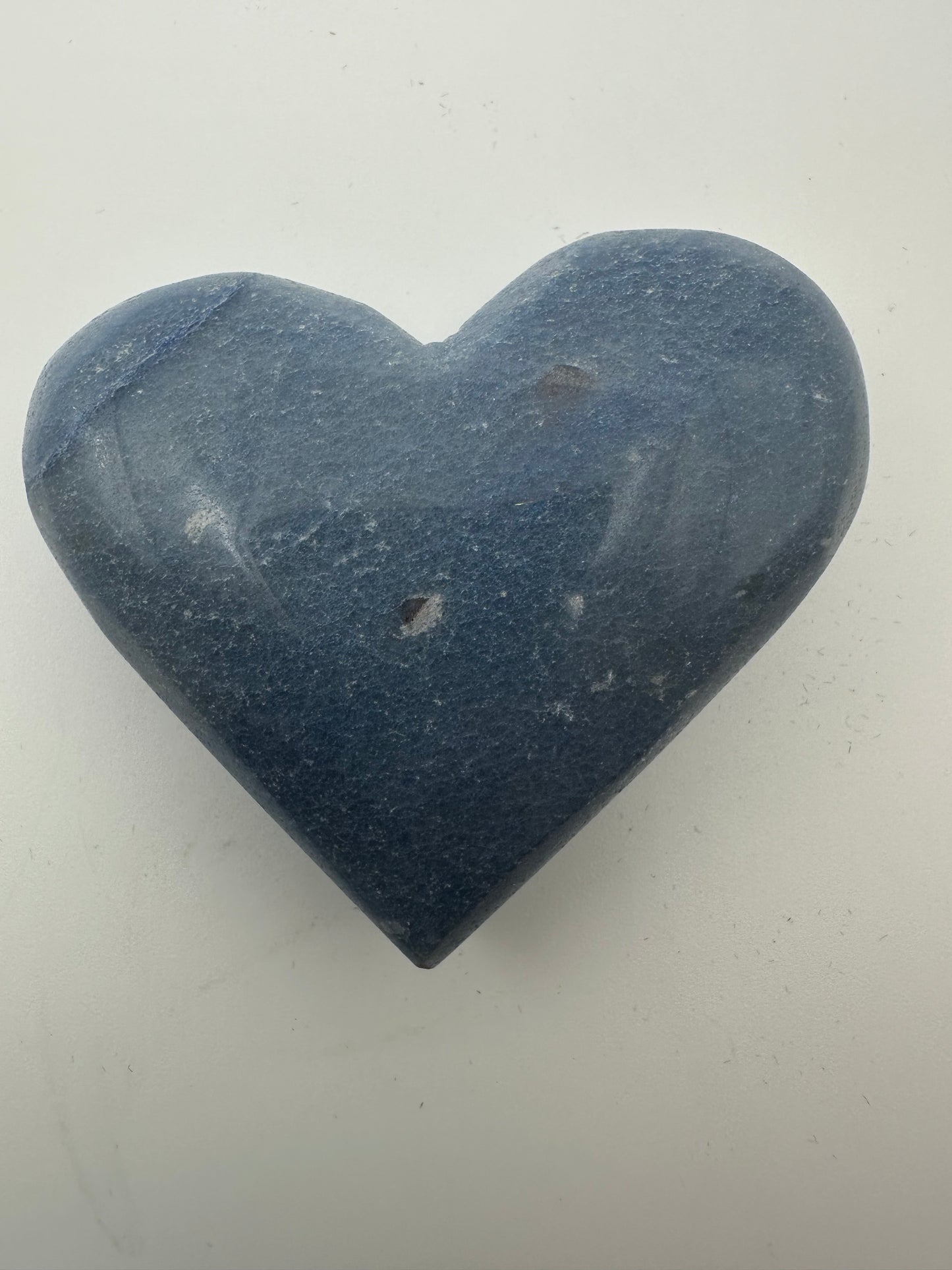 Angelite Heart Carving