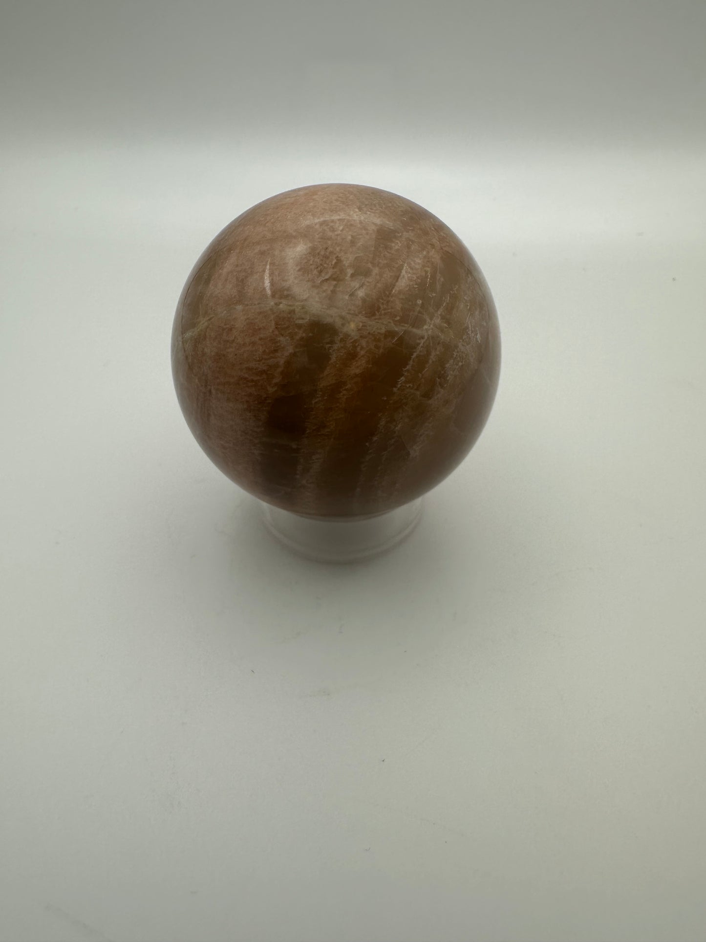 Peach Moonstone with Sunstone Sphere