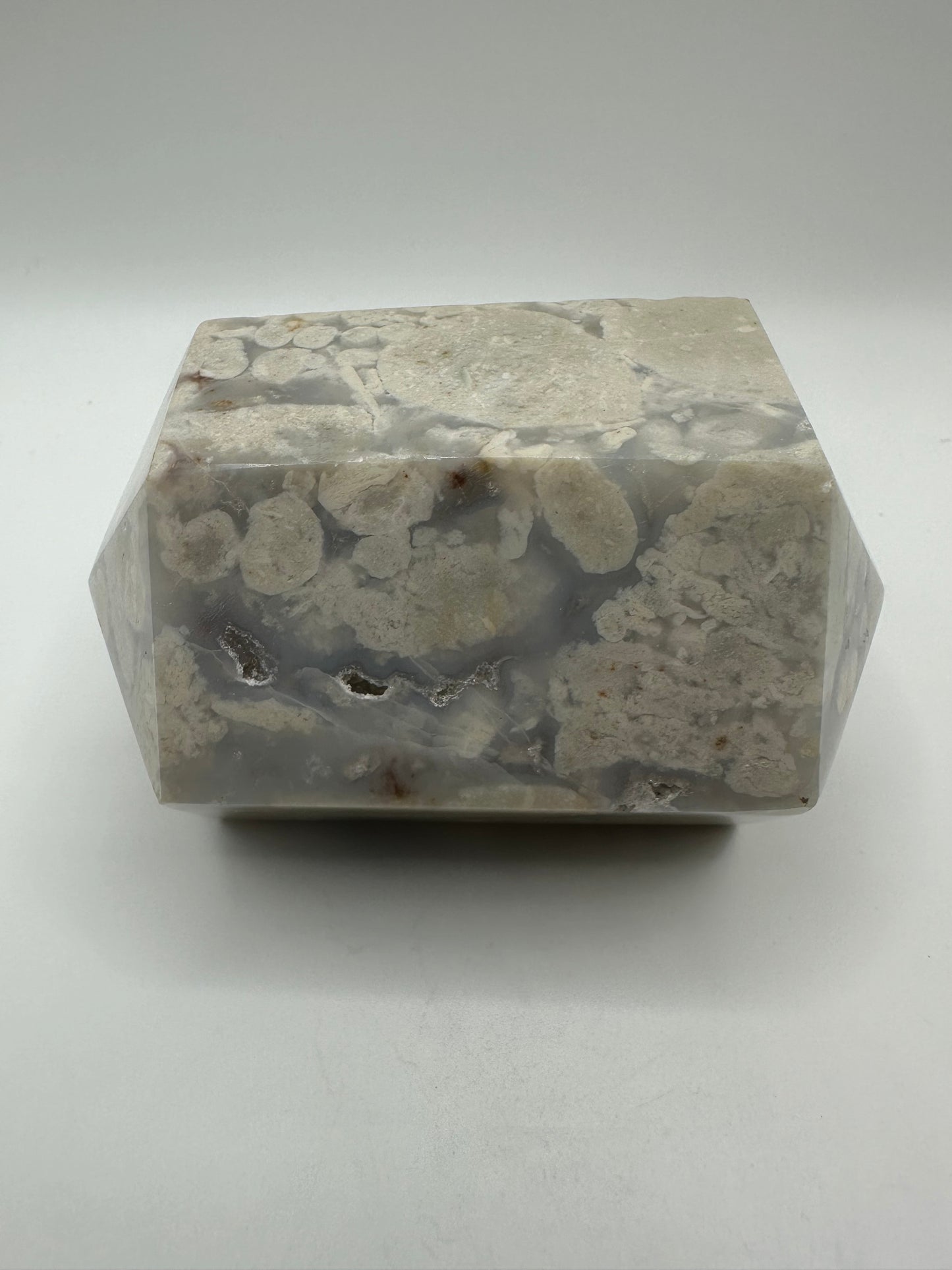 Chunky Flower Agate Double Point