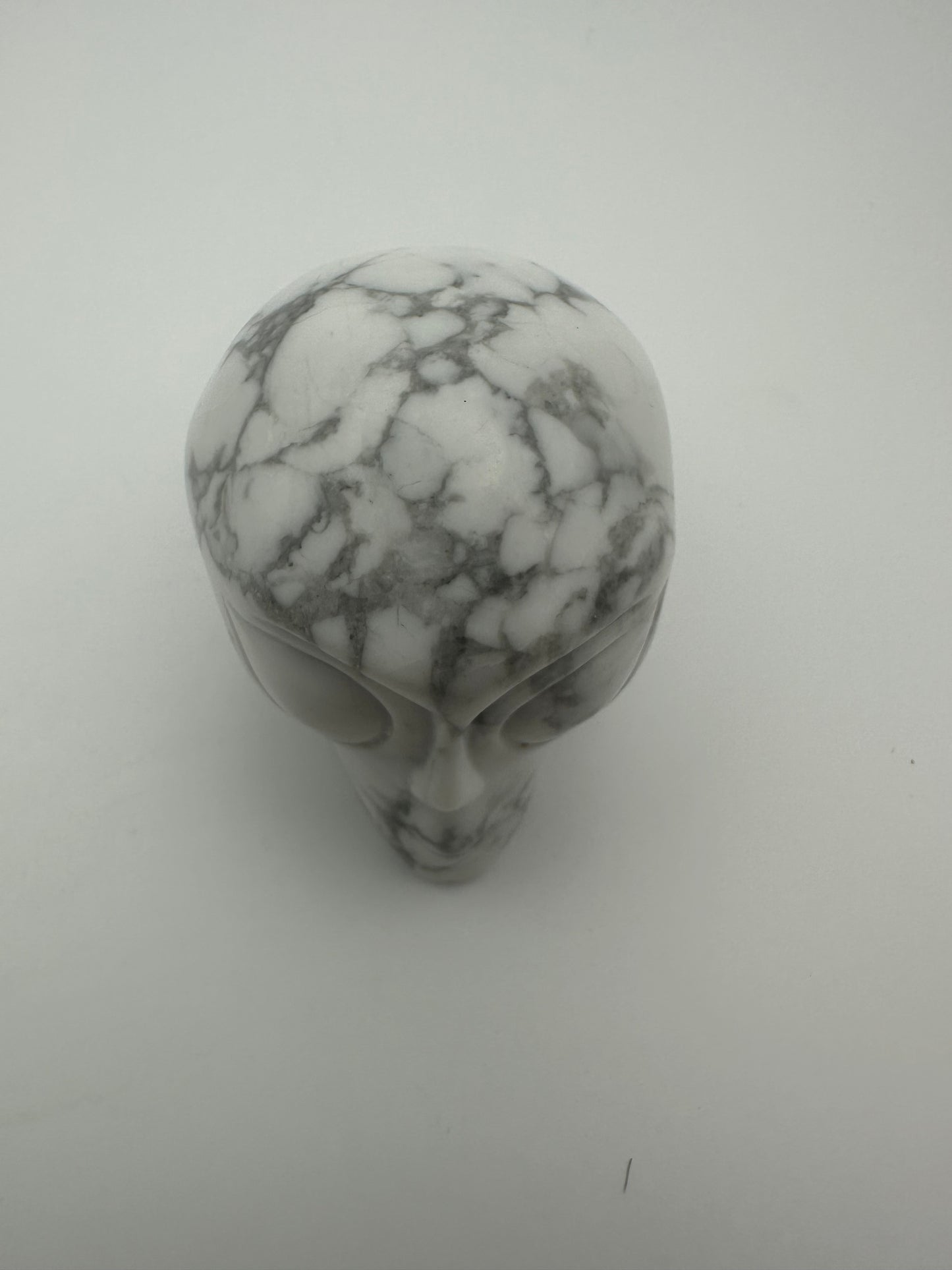 Howlite Alien Carving