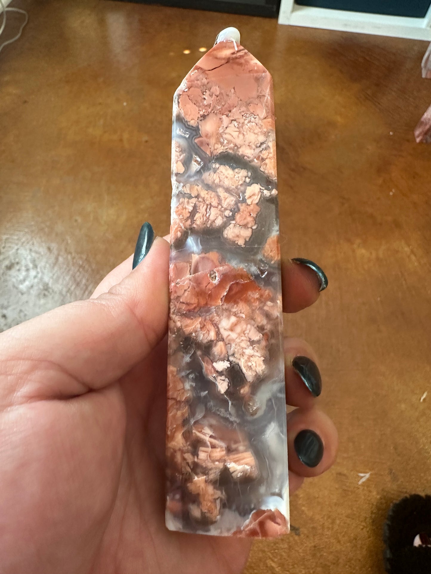 Cotton Candy Agate Tower