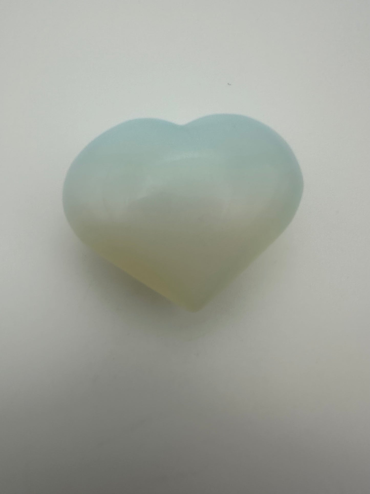 Opalite Heart Carving