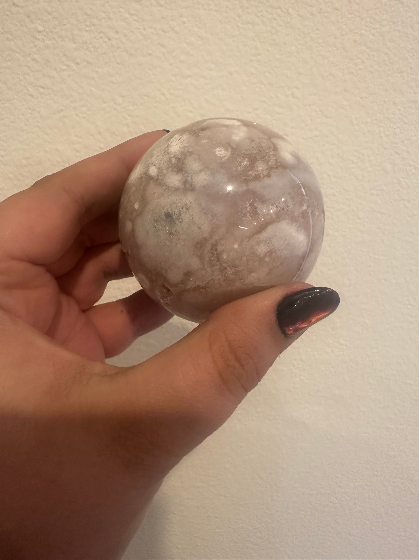 Pink Amethyst Flower Agate Sphere