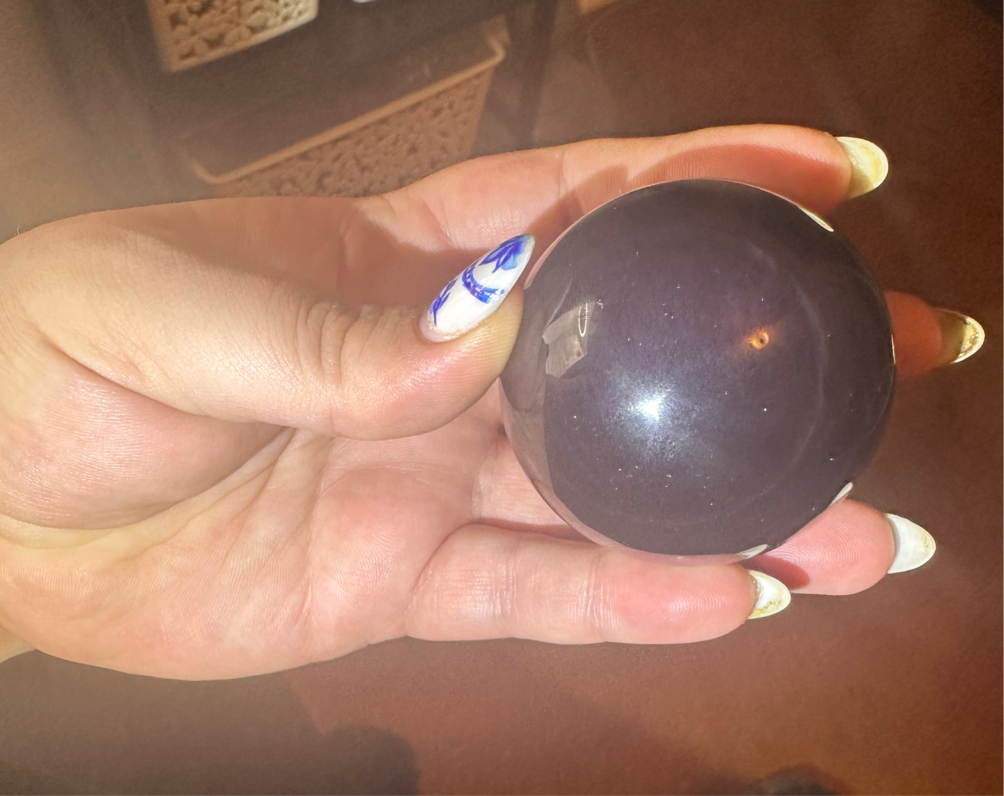 Medium Rainbow Obsidian Sphere