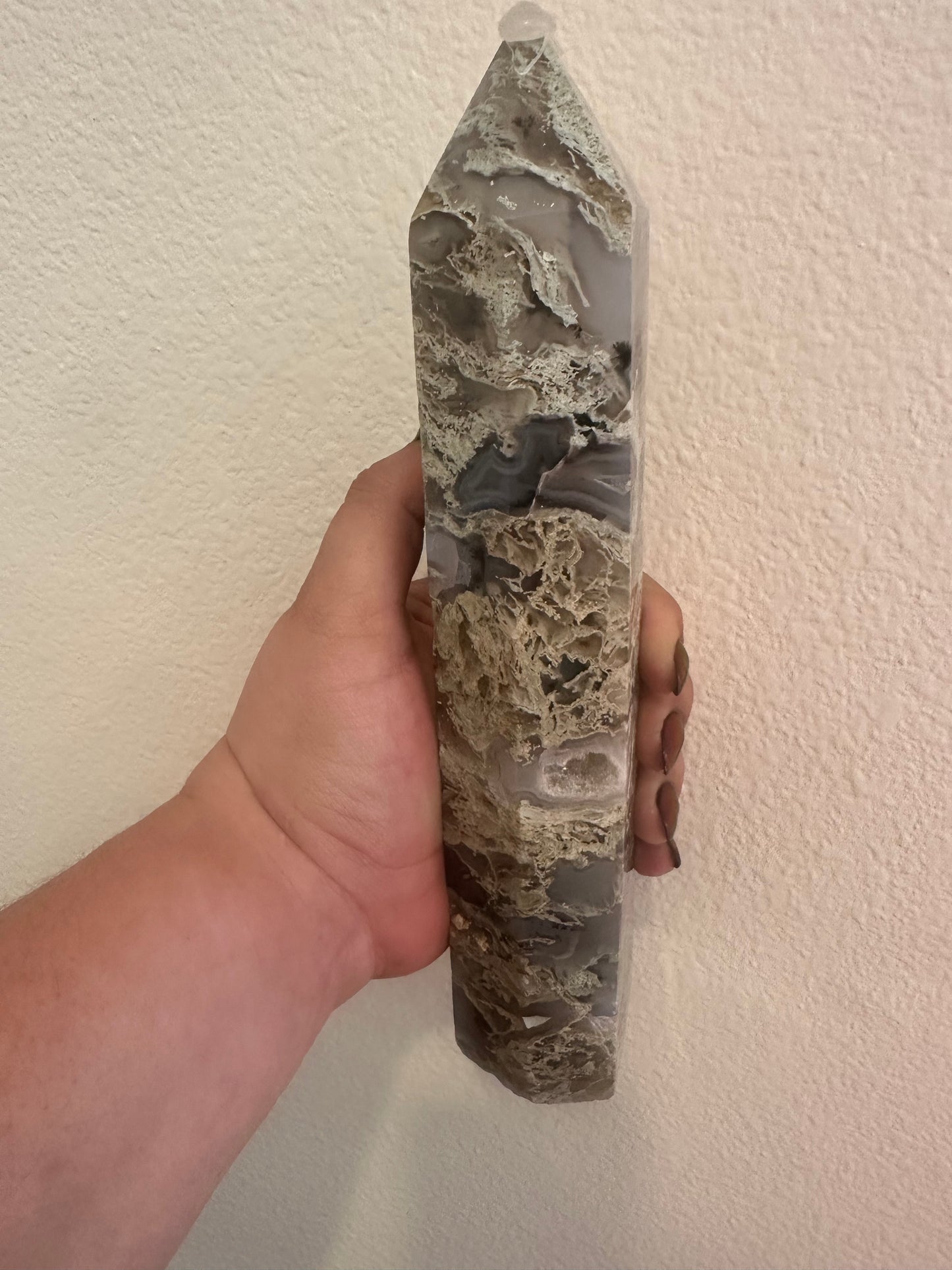 XL Moss Agate Tower
