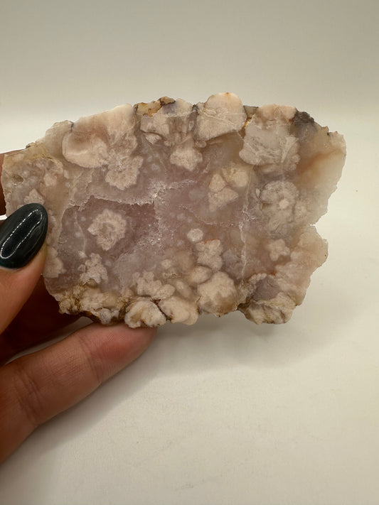 Pink Amethyst Flower Agate Slab