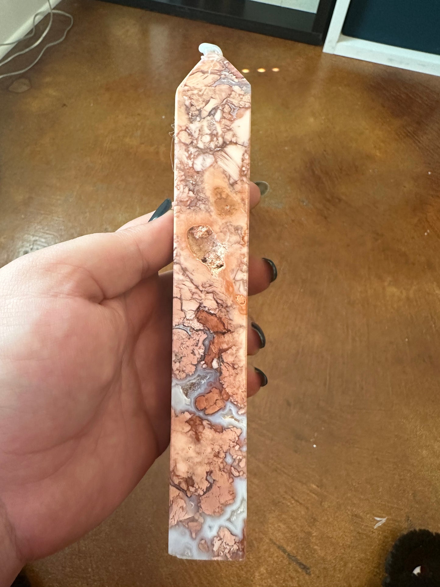 Cotton Candy Agate Tower