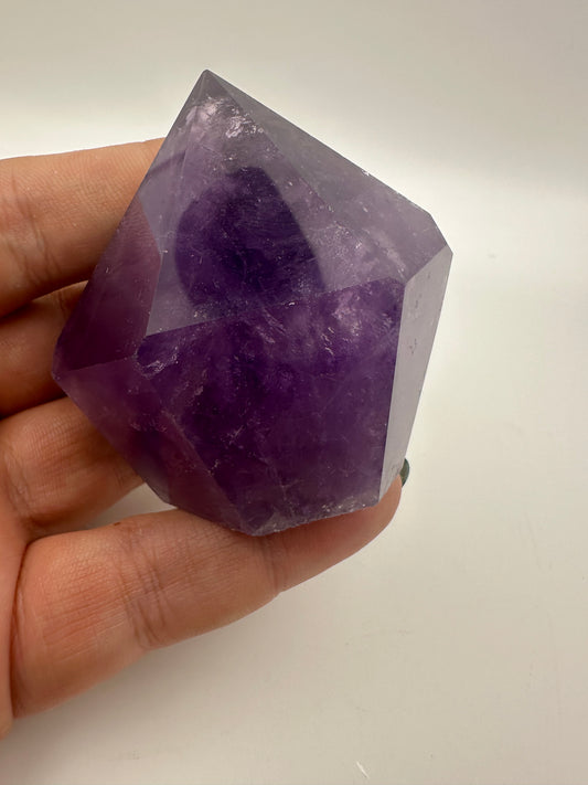 Amethyst Diamond Carving