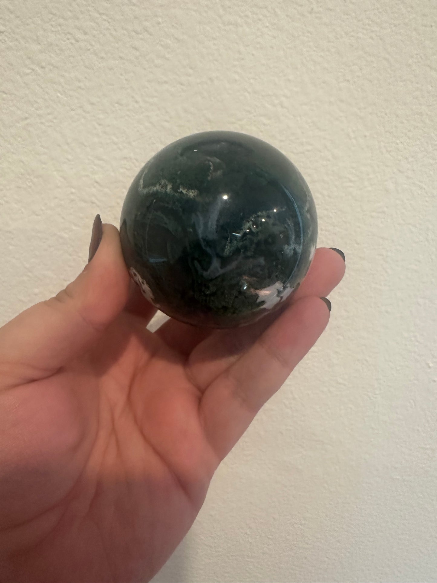 Large Moss Agate Sphere