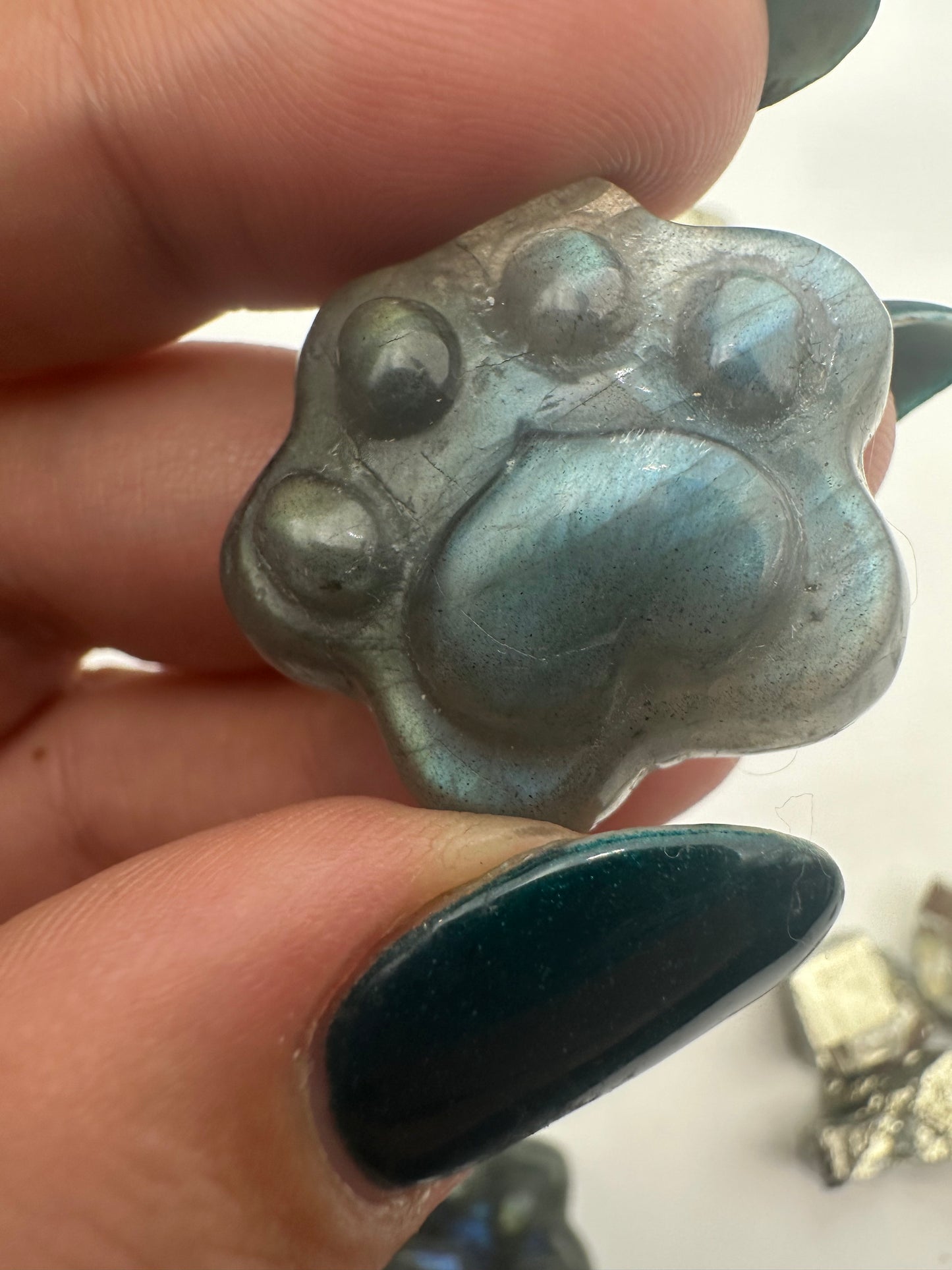 Labradorite Paw Print