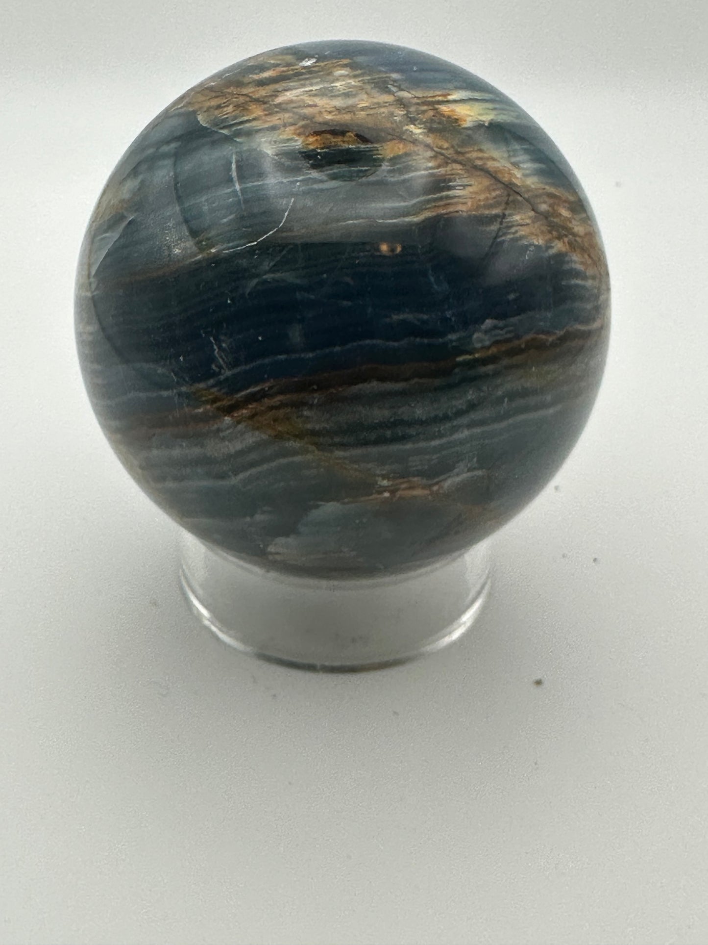 Large Blue Onyx Sphere