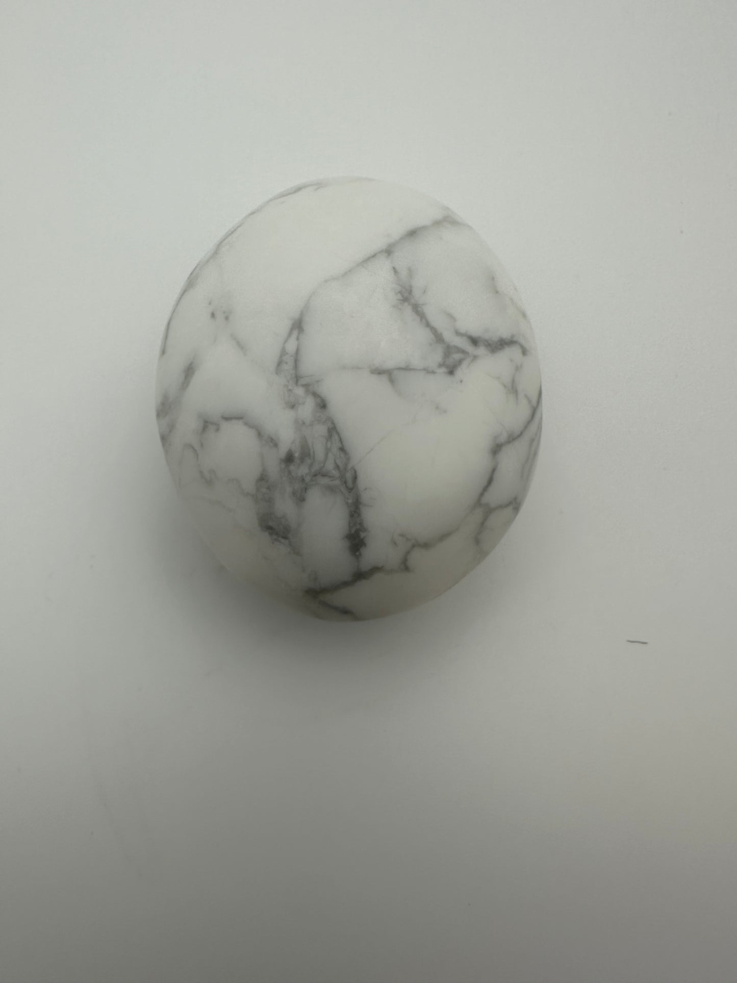 Howlite Palm Stone