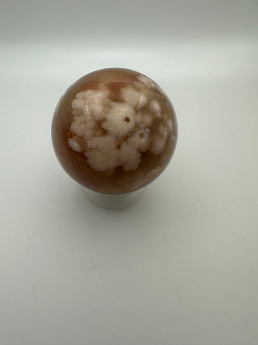 Flower Agate Sphere